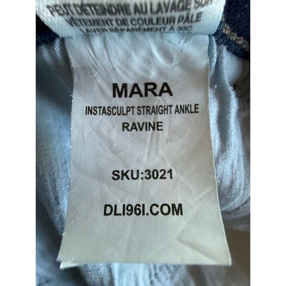 DL1961 Mara Instasculpt Ankle Straight Jeans in Ravine Womens Size 28 - Picture 12 of 13